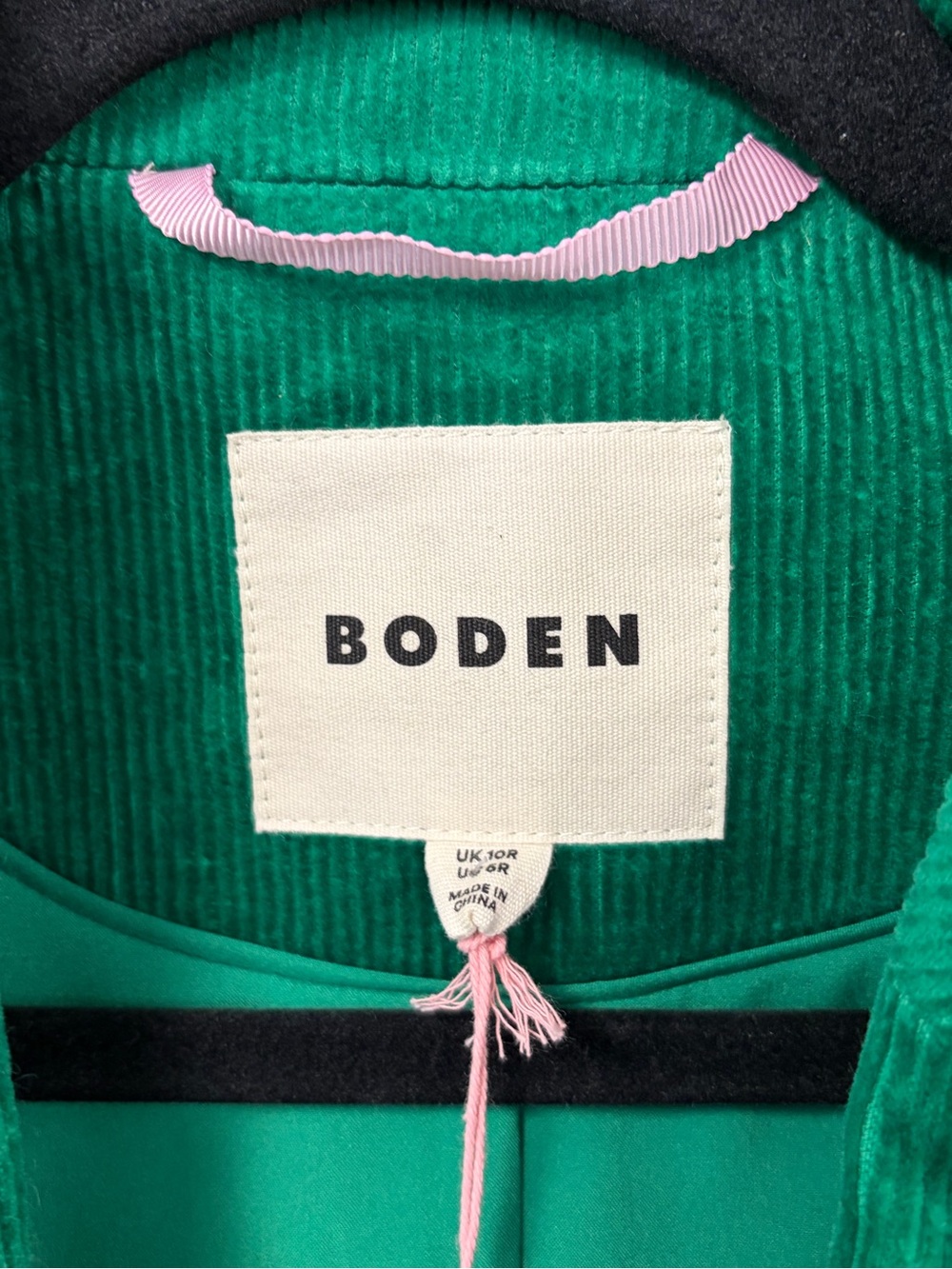 BODEN The Marylebone Corduroy Tailored Business Casual Blazer Green Size 6 NWT - Picture 5 of 10